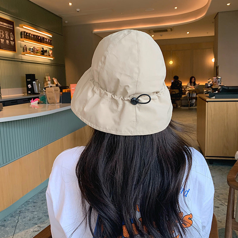 Slimming Drawstring Elastic Sun Hat For Sun Protection