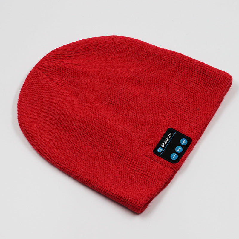 Bluetooth 50 Knitted Hat Simple Solid-Color Hip-Hop Style
