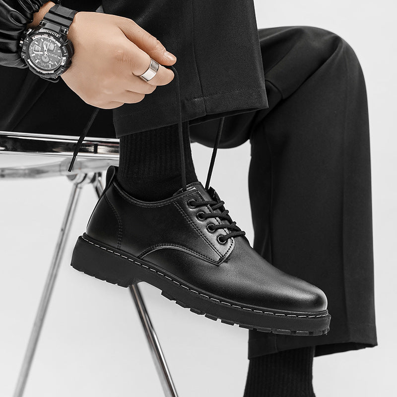 Mens Casual Waterproof Dr Martens-style Low-top Boots