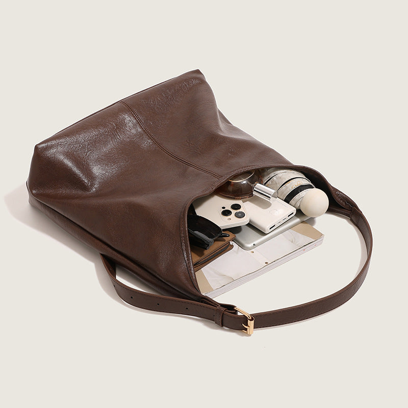 Womens Simple Casual Underarm Shoulder Bag