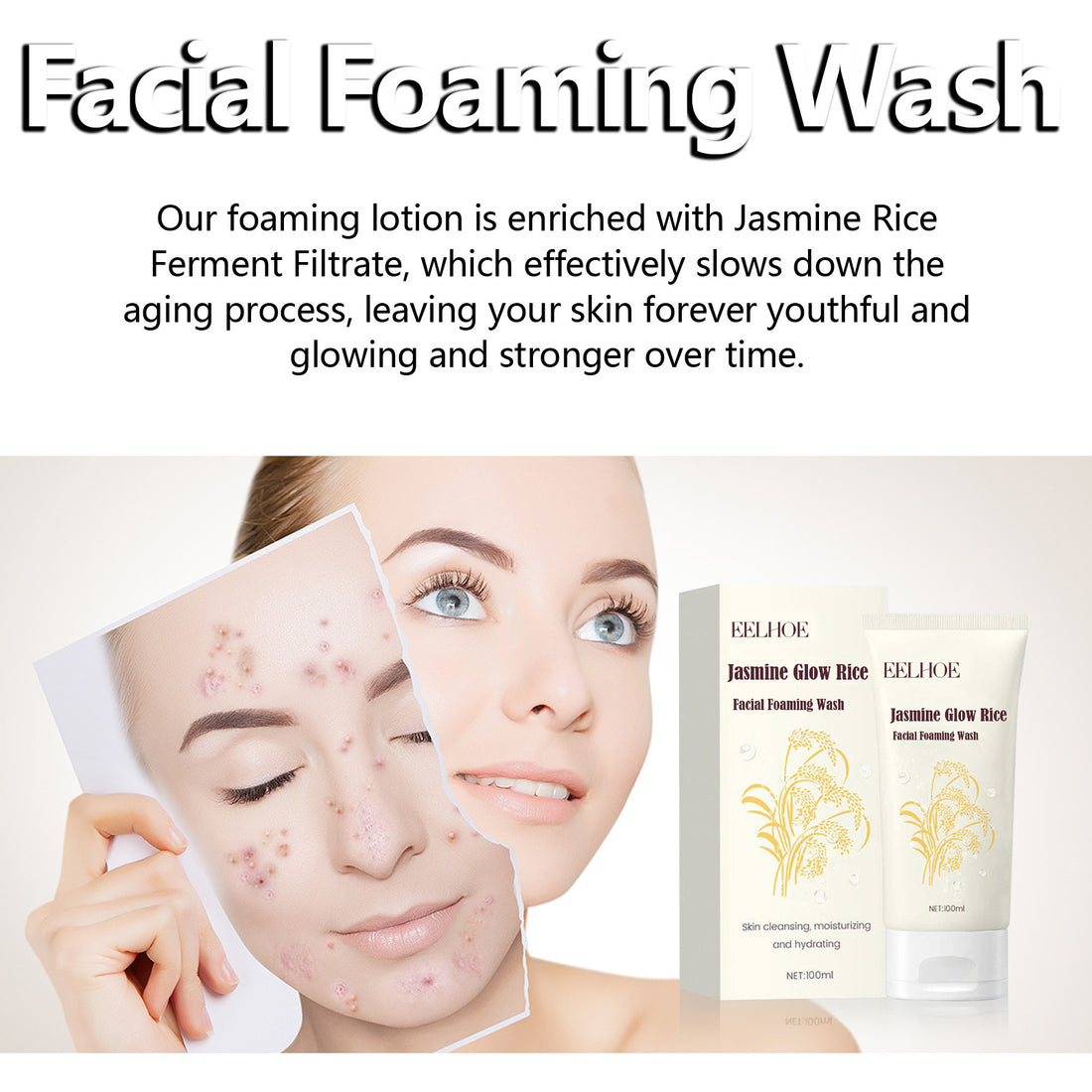 Jasmine Facial Cleanser Clean Pores Gently