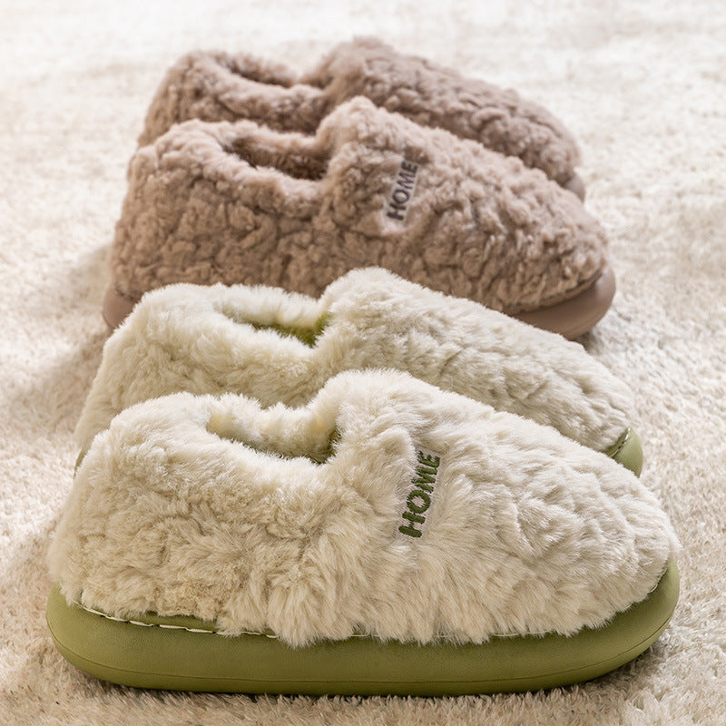 Indoor Home Warm And Anti-slip Cotton Slippers For Men