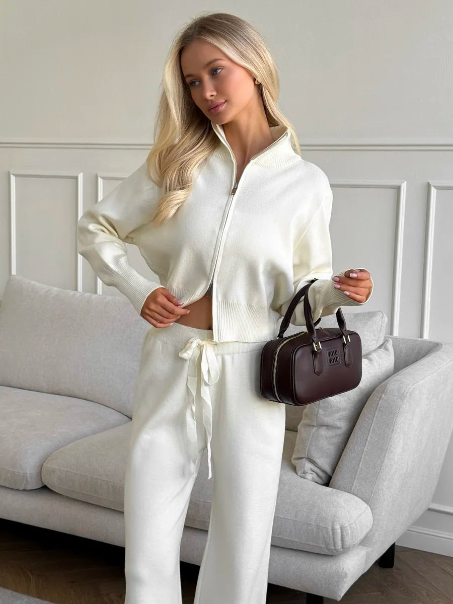 Two-piece Set Casual Cardigan Suit Women