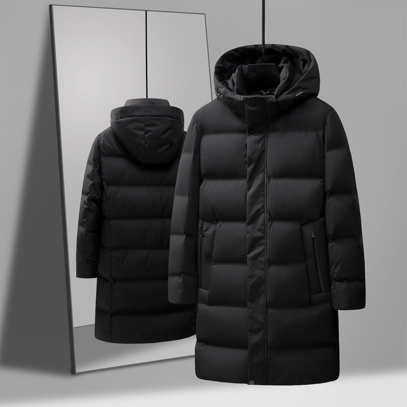 Men's Fashion Mid-length Thick Down Jacket  - Coat