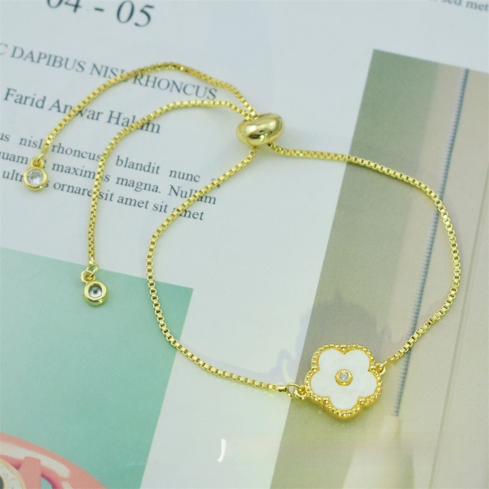Adjustable Personalized Bracelet Colorful Pentas Flowers