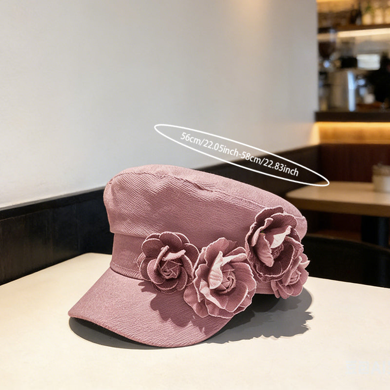 Elegant Checkered Lady's Hat