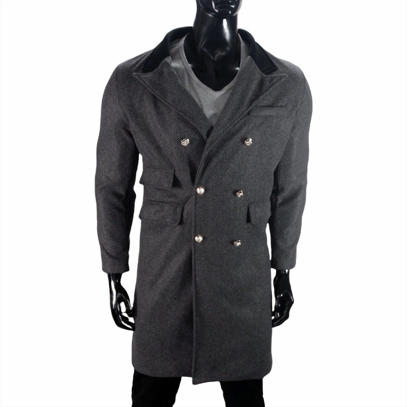 Men's Fat And Strong Woolen Casual Jacket