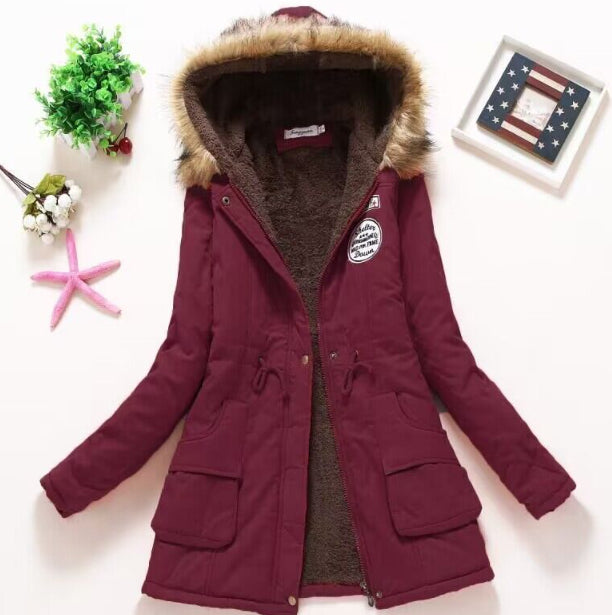 Hooded Winter Jacket - Women's Fashion  - Warm Coats