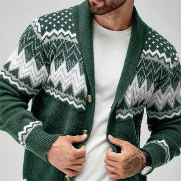European / American Solid Color -Long-sleeved Knitted Cardigan Sweater