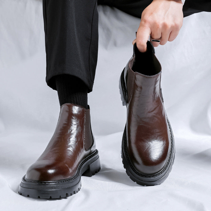 Low-top Martin Boots Mid-top British Style Men's Shoes