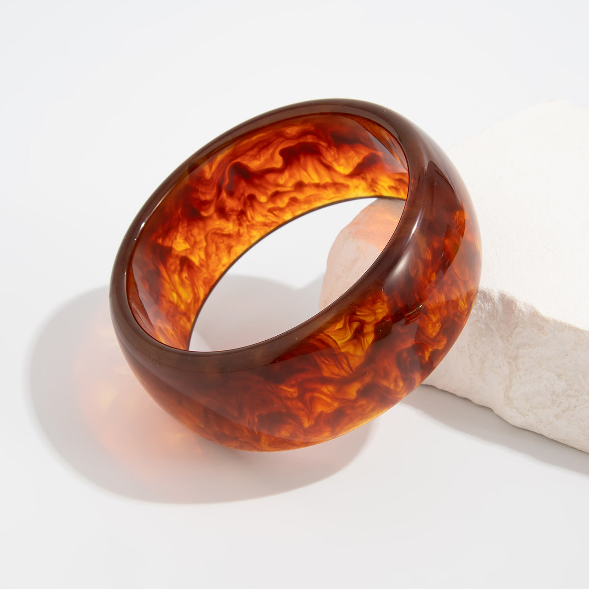 Exaggerated, Translucent Resin-dyed Bracelet