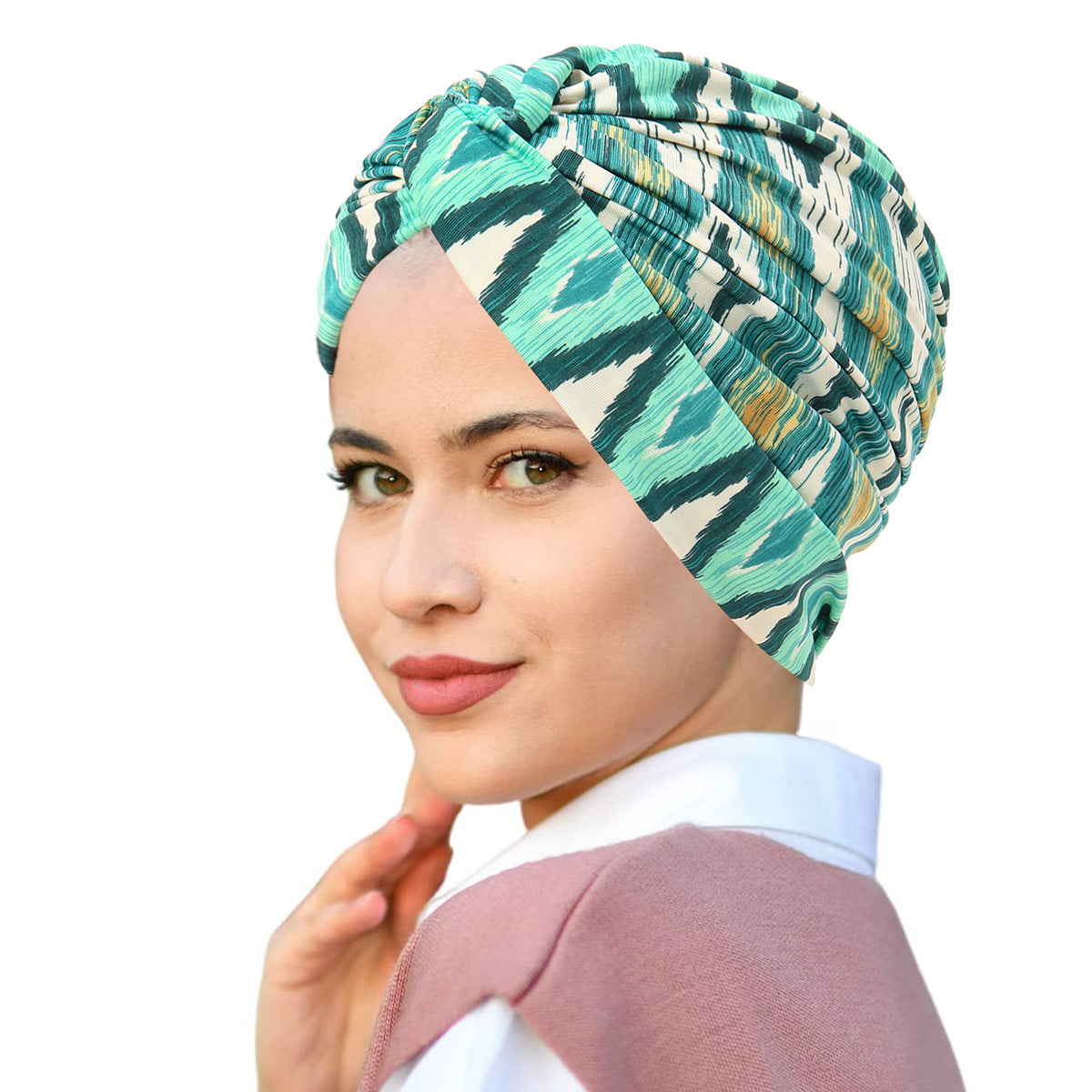 Printed Pullover Travel Hat Versatile Beanies For Women