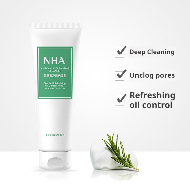Amino Acid Clear Foam Facial Cleanser Deep Cleansing Not Tight