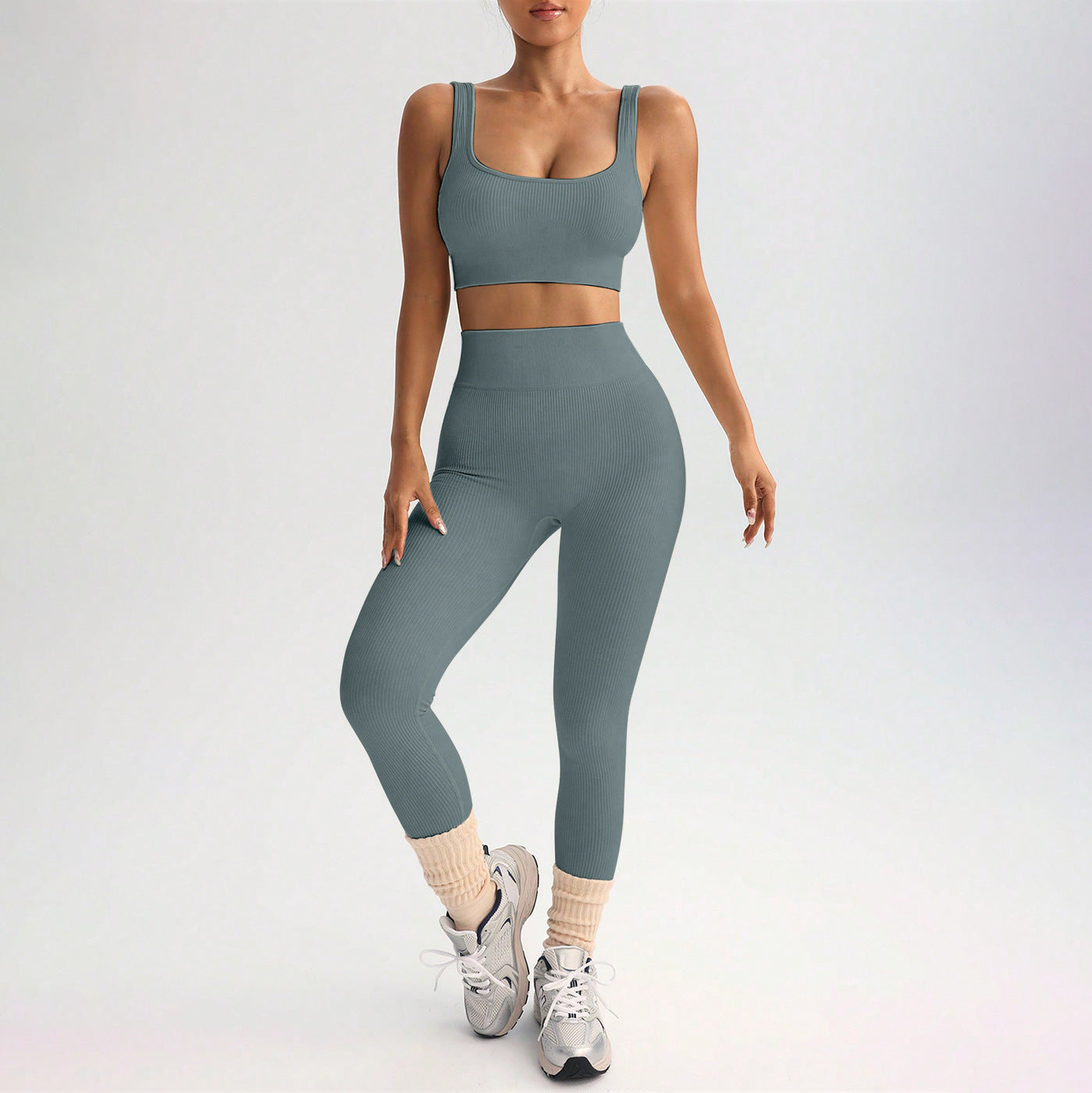 Quick-drying Yoga Clothes Suit Shockproof Sports Bra Yoga Pants