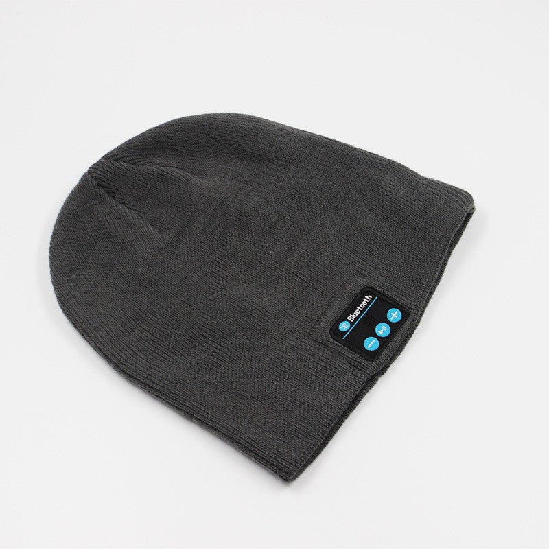 Bluetooth 50 Knitted Hat Simple Solid-Color Hip-Hop Style