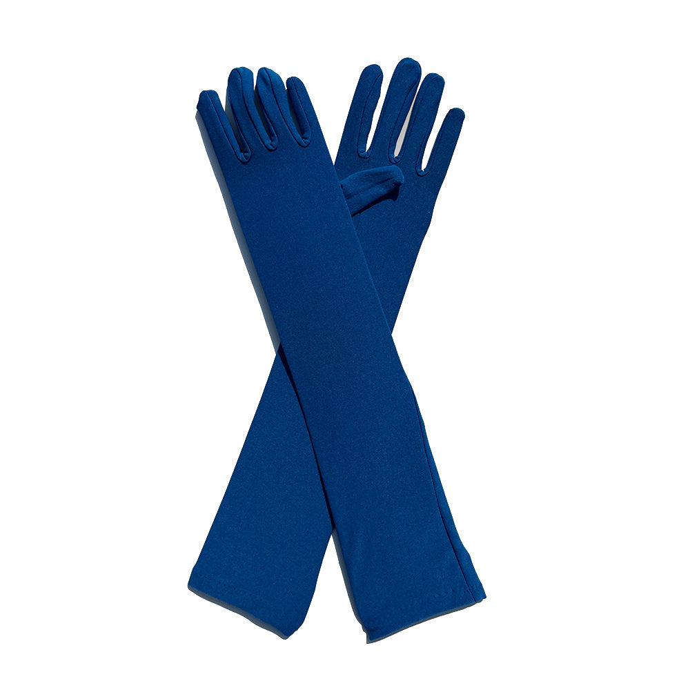 Milk Silk Stretch Holiday Party Dress-up Gloves