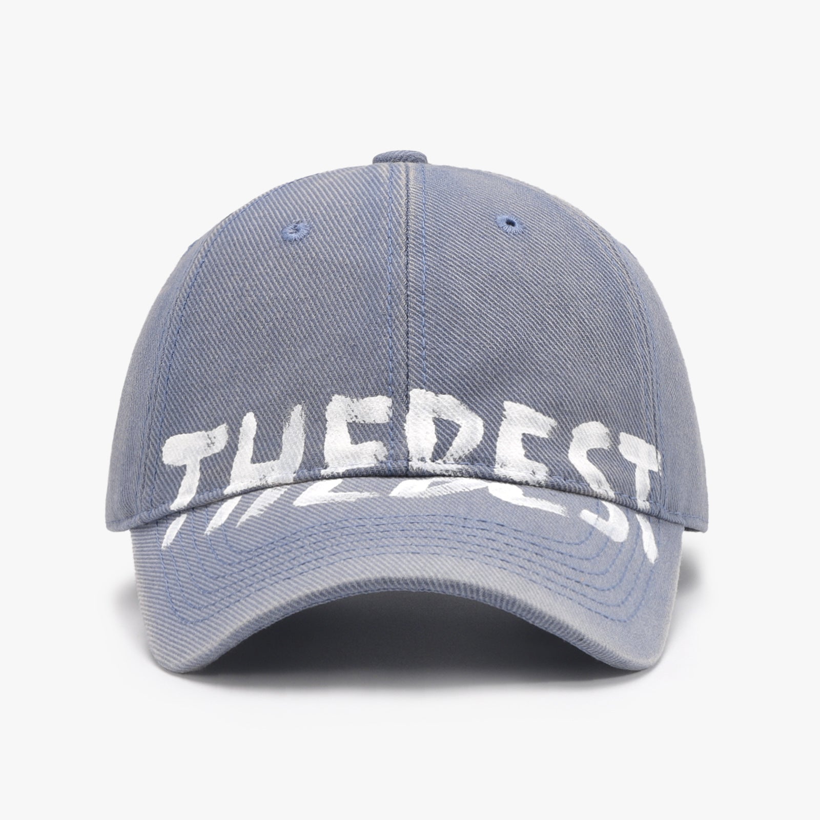 Letter Graffiti Curved Brim Soft Top Baseball Cap