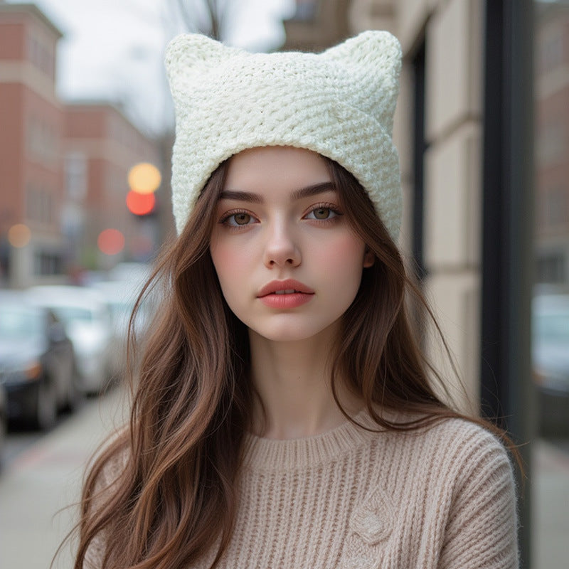 Cute Pointed Hat A Stylish Versatile Knit Beanie