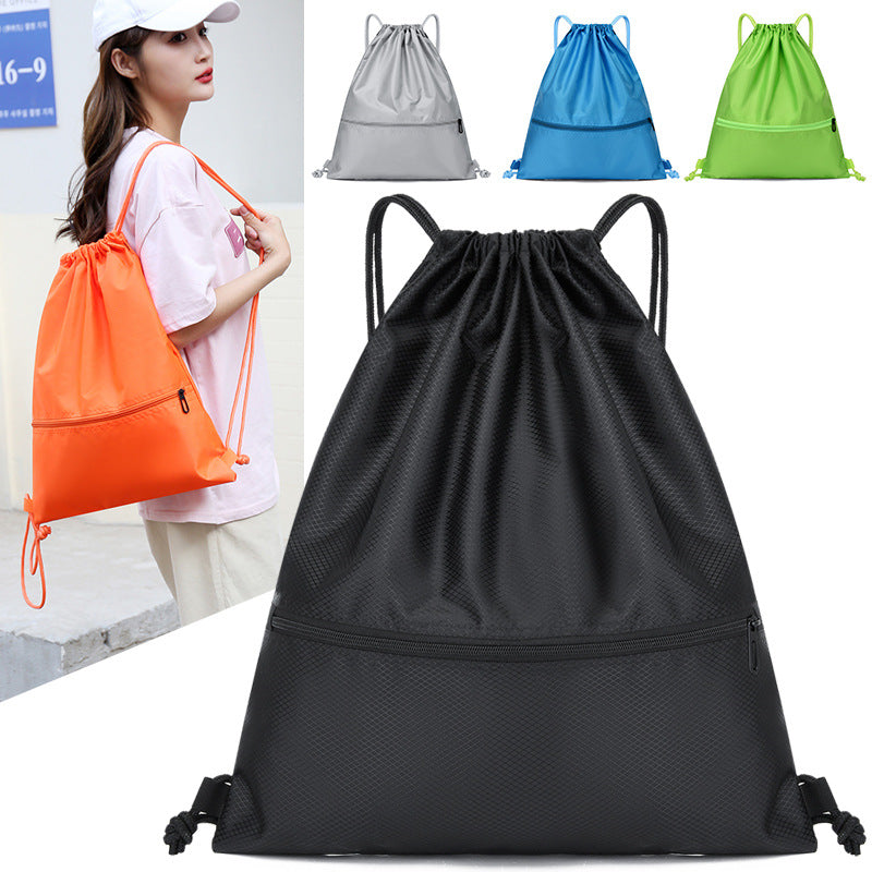 Drawstring Pouch-style Easy-to-use Backpack For Men And Women