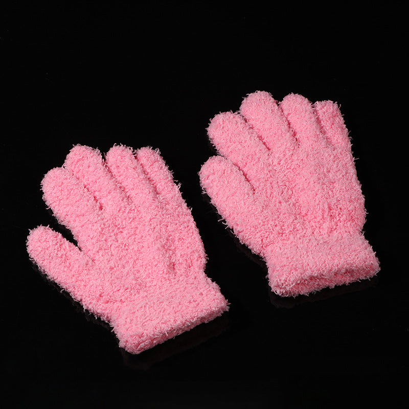 Crafts Wool Gloves Plate Walnut