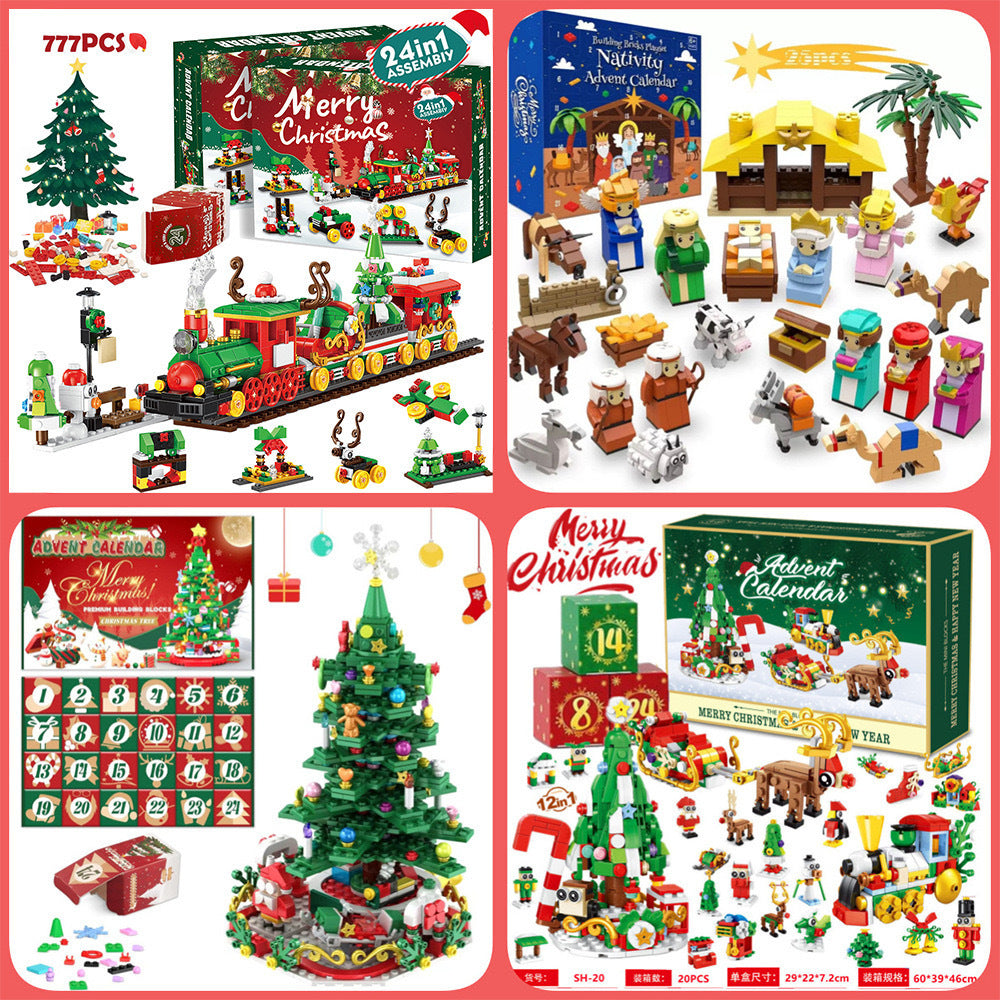 Christmas Tree Building Blocks -Christmas Blind Box Christmas Gifts