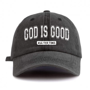 Water-washed Cotton Printed Hat With A Vintage Worn-in Look