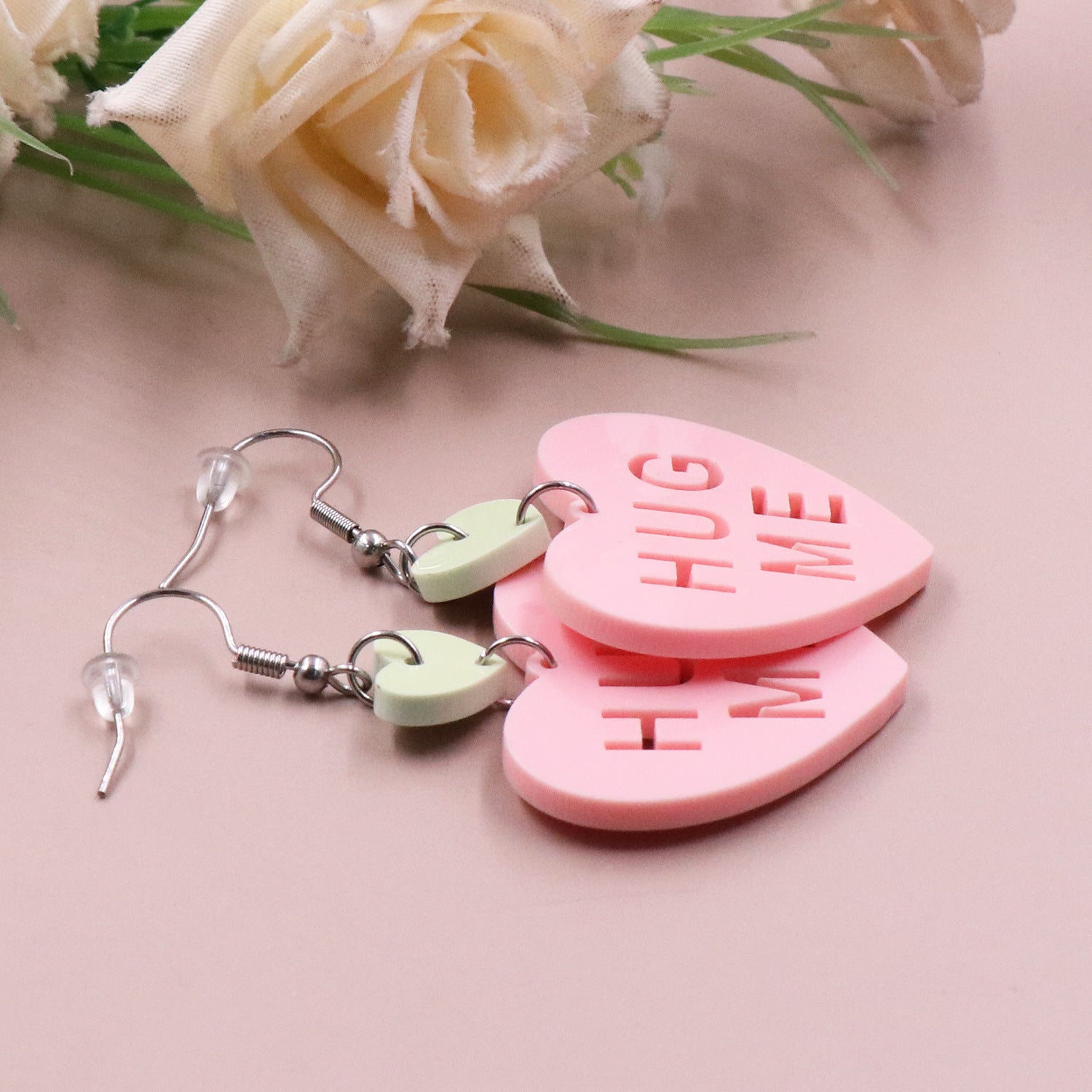 Fashion Love Letter Valentine's Day Gift Cute Acrylic Earrings Jewelry