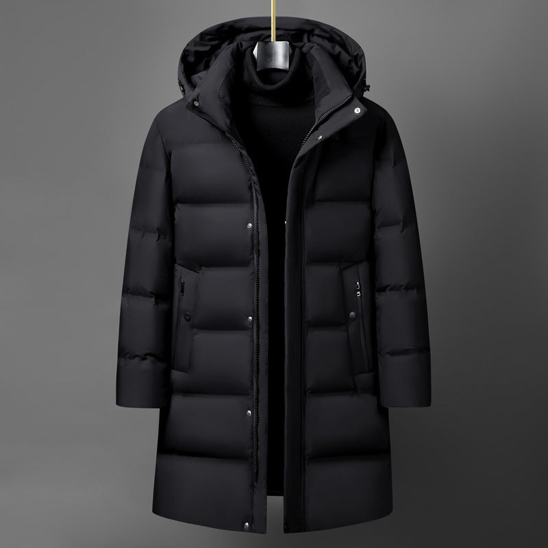 Men's Fashion Mid-length Thick Down Jacket  - Coat