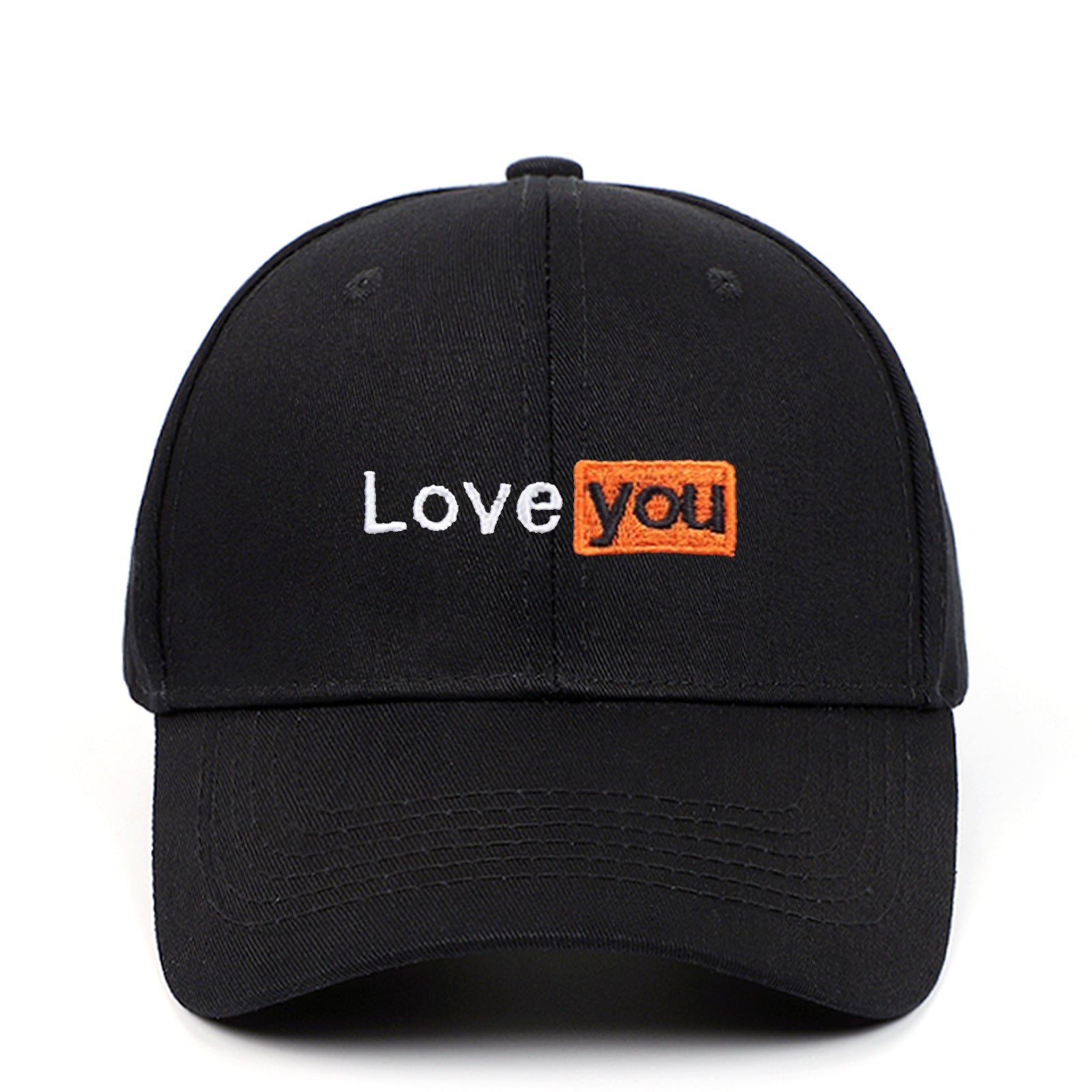 LOVE YOU Embroidered Couples Soft-Top High-Quality Baseball Cap