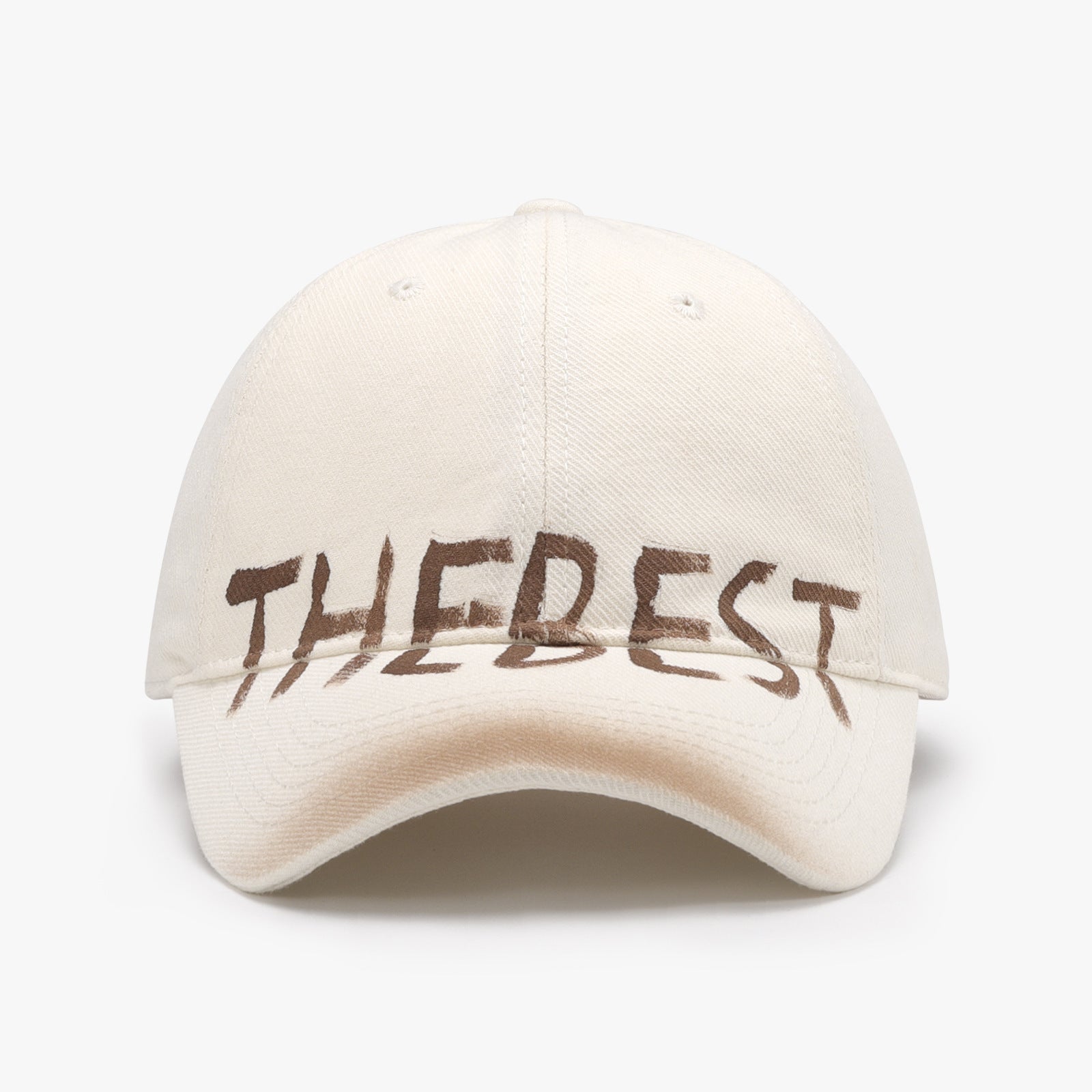 Letter Graffiti Curved Brim Soft Top Baseball Cap
