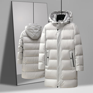 Men's Fashion Mid-length Thick Down Jacket  - Coat