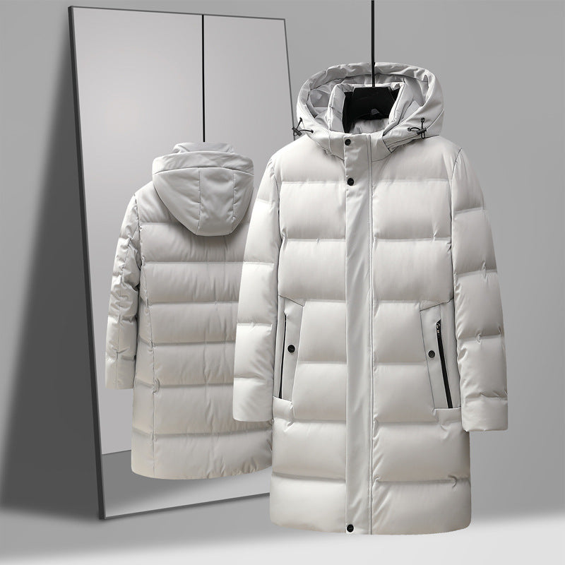 Men's Fashion Mid-length Thick Down Jacket  - Coat