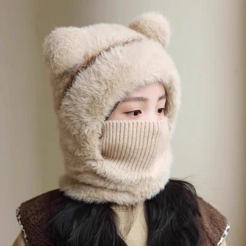 Childrens Wool Windproof Earflap And Insulated Hooded Hat
