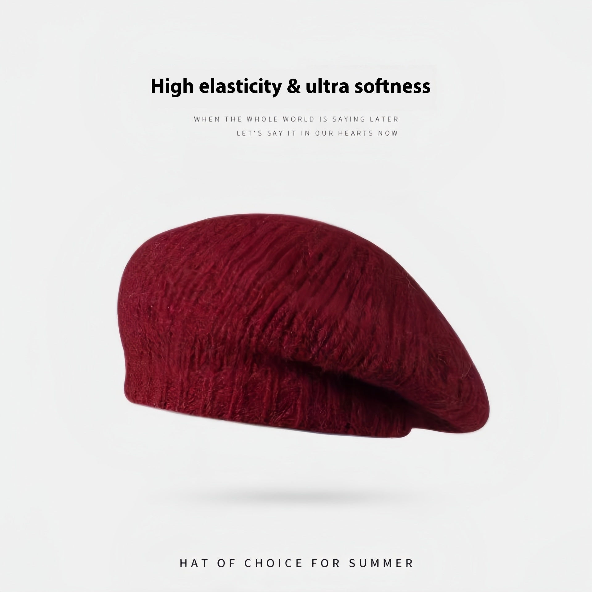 Sweet Beauty Face Little Wild Net Red Big Head Circumference Woolen Cap