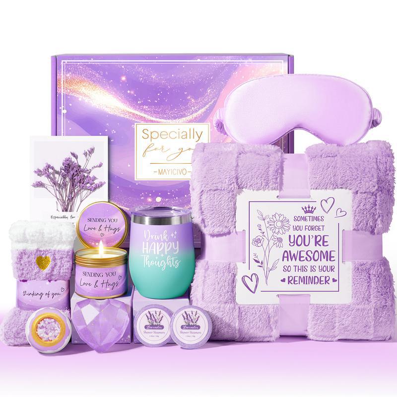 Christmas / Halloween Relax Gift Basket Women - Rose Cash Gift Box