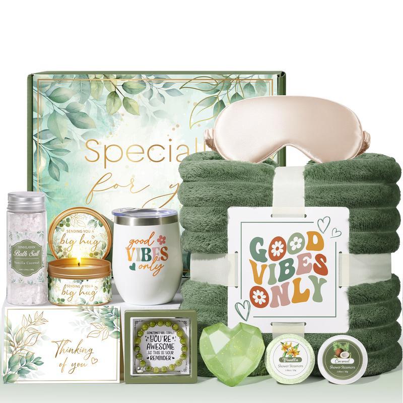 Christmas / Halloween Relax Gift Basket Women - Rose Cash Gift Box