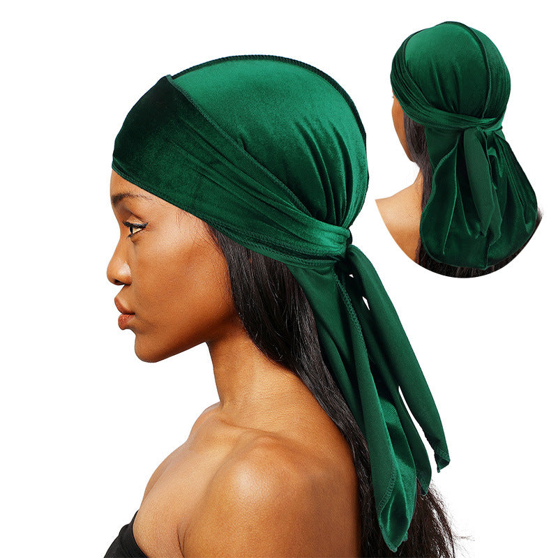 European And American Popular Korean Velvet Long Tail Pirate Hat