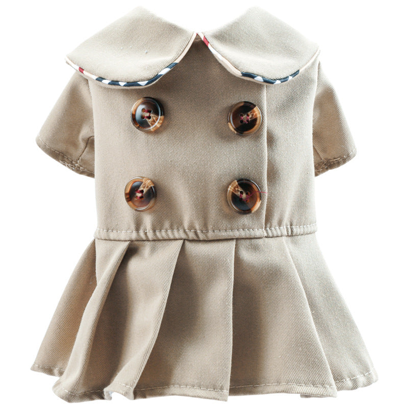 Pet Clothes - Khaki Trench Coat - couple outfit