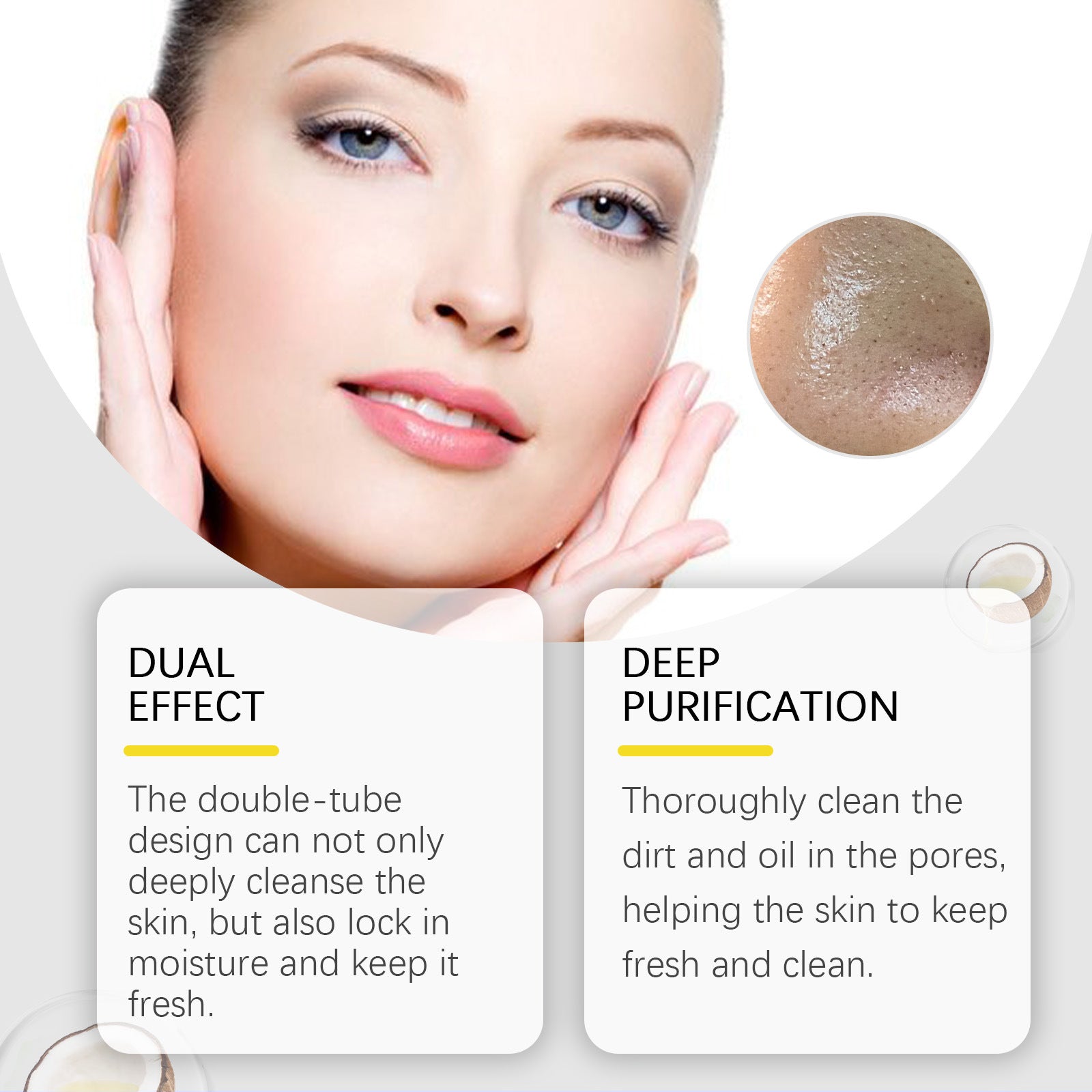 Double Cleansing Moisturizing Facial Cleanser Mild