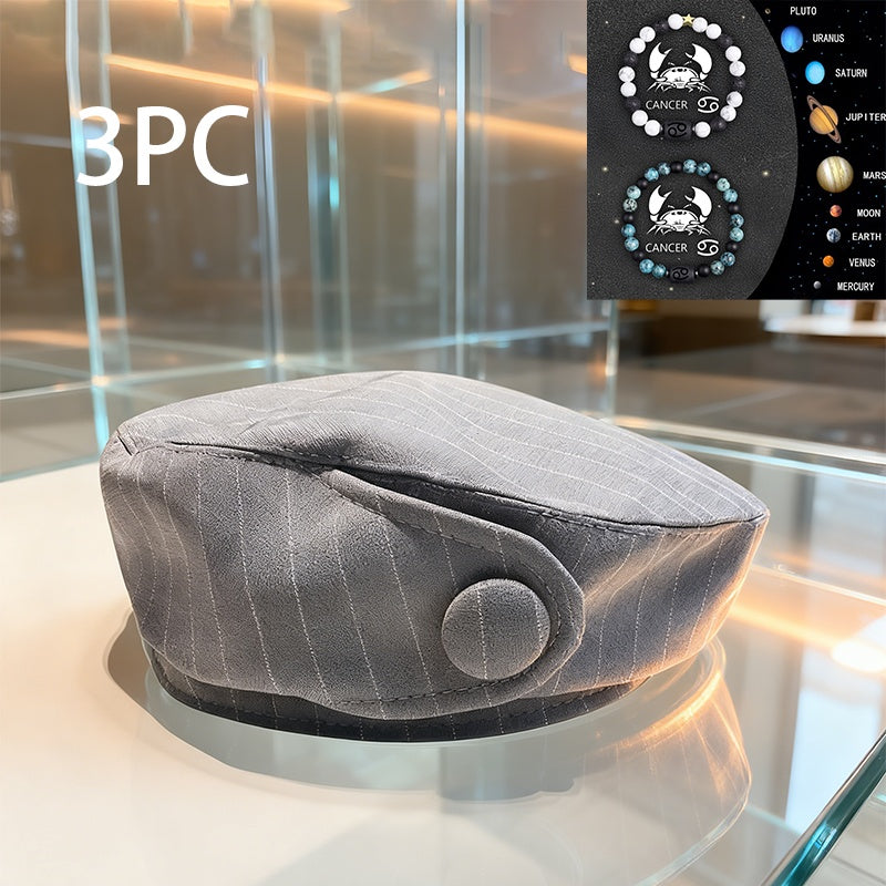 A British-style Casual Painter Hat That Is Versatile And Can Show Off Your Face