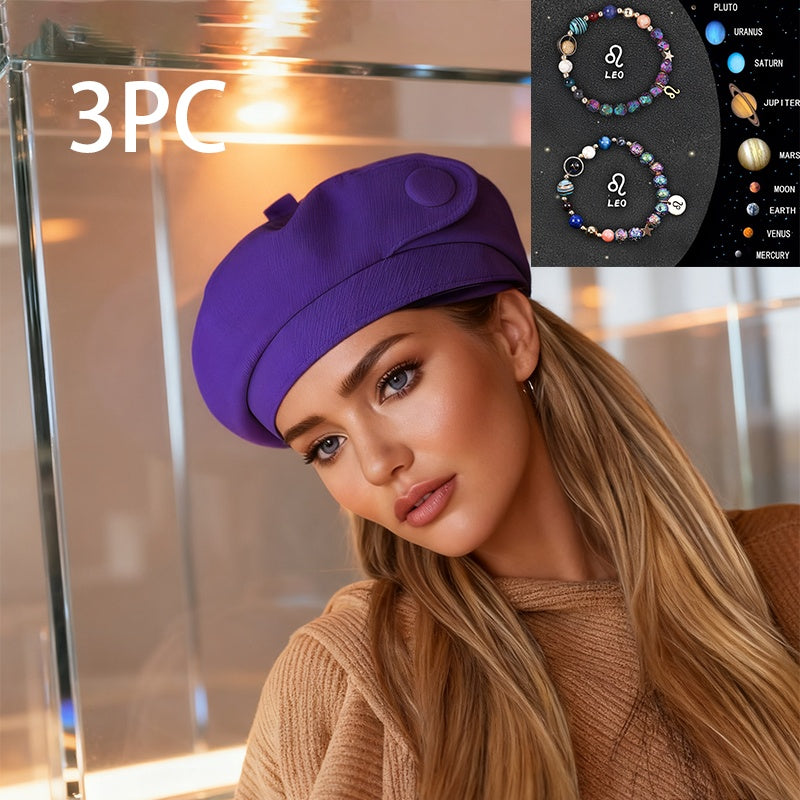 A British-style Casual Painter Hat That Is Versatile And Can Show Off Your Face