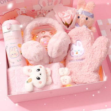 Christmas Girls'- Birthday -Kindergarten Primary School Students' Practical Winter Warm Gift Box