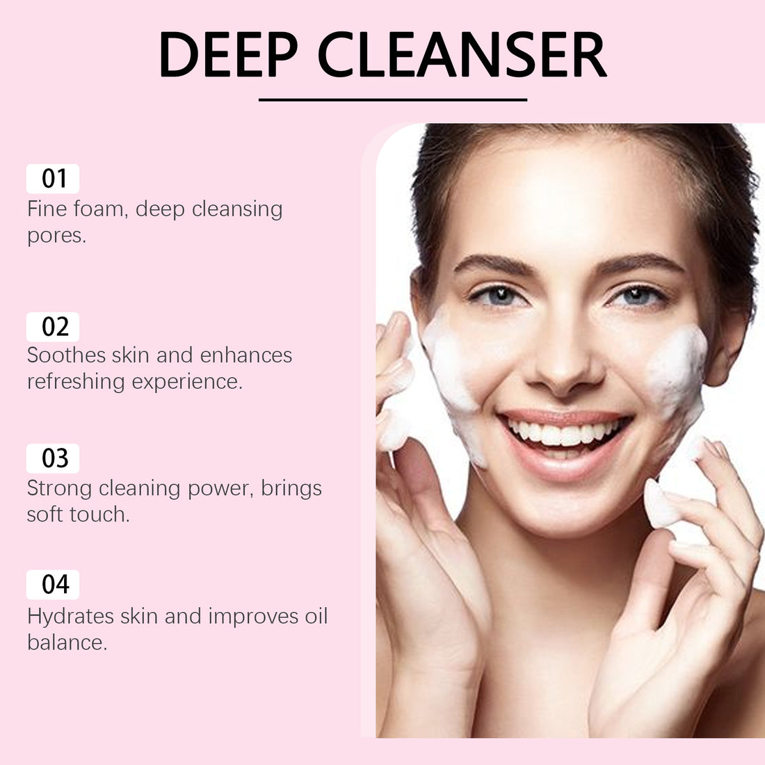 Nicotinamide Deep Nourishing Moisturizing Facial Cleanser
