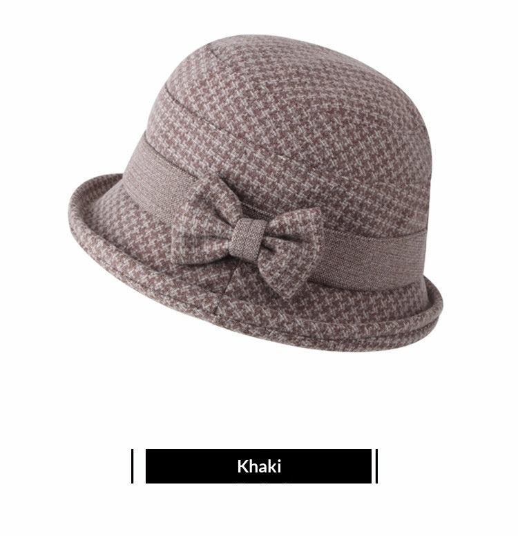 Warm Winter Gift Hat For Seniors Bucket Hat Style