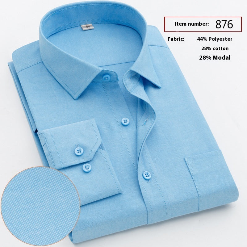 Shirt Men's Long Sleeve Spring And Autumn Middle-aged Loose Casual Men's Shirt