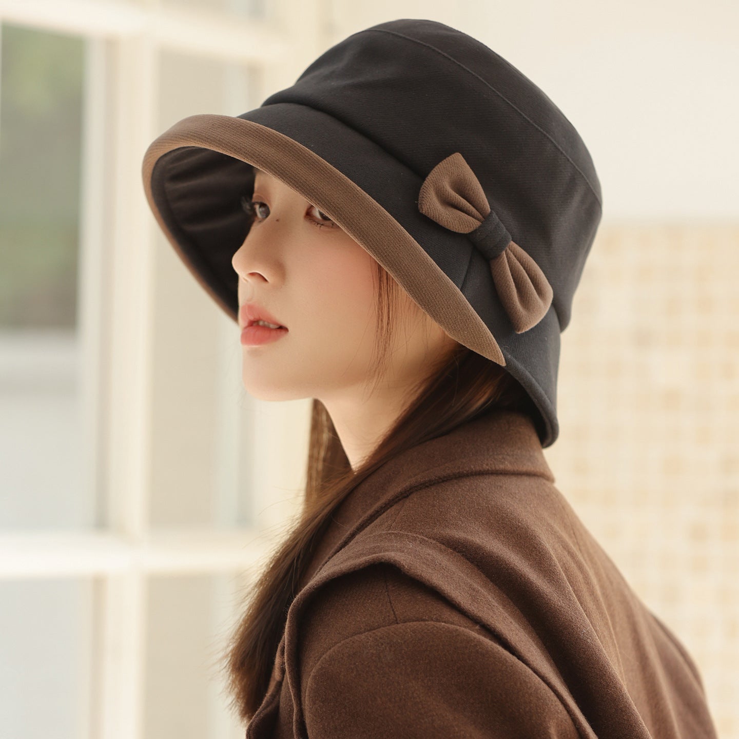 Autumn And Winter New Bow Hat For Women