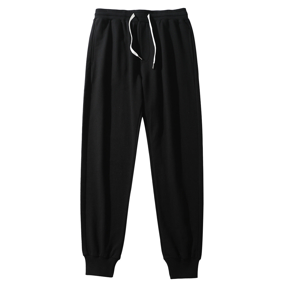 Men's Cotton Sports Casual Pants Drawstring Loose Slimming