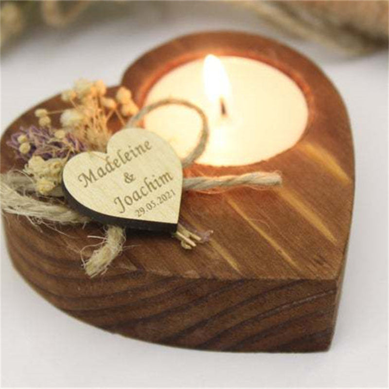 Personalized Wedding Scented Candles With Engraved Names