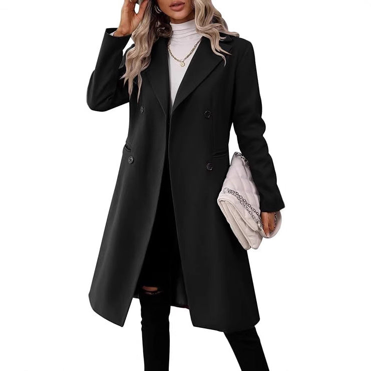 Autumn / Winter New Women's Long Woolen Coat