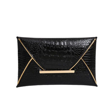 Versatile Trendy Crocodile-pattern Envelope Bag With A Chic Fashionable Vibe